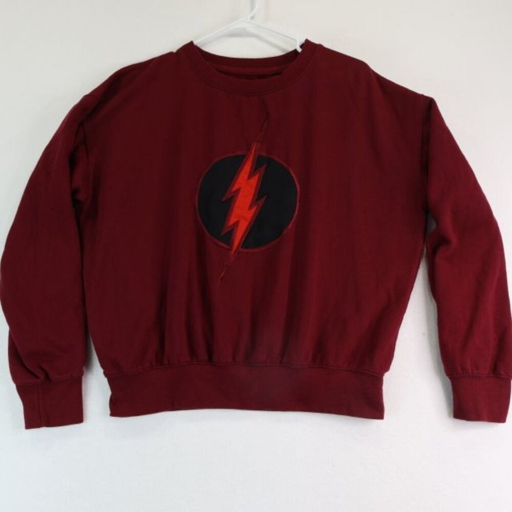 Vintage Six Flags Sweatshirt Men's M The Flash DC Comics Theme Park